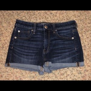 American Eagle High Waisted Jean Shorts